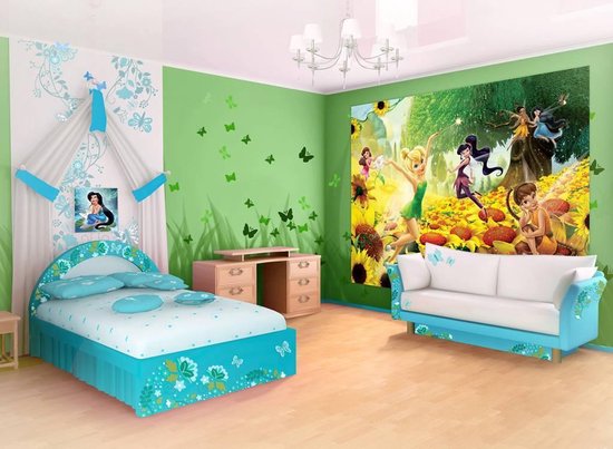 Disney Fairies Tinkerbell - Fotobehang - 4 delig - 368 x 254 cm - Multi |  bol.com