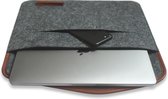 Vilten Laptop Sleeve "Folder" Donkergrijs | Dække Covers