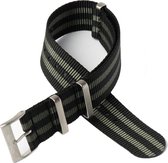 Chibuntu® - James Bond Nato Strap - Nato Strap collectie - Mannen - Horlogebanden - 20mm bandbreedte