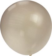 Topballon metallic zilver  90 cm