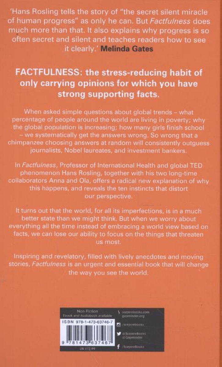Factfulness - back cover