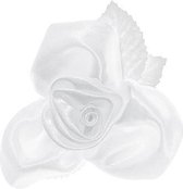 Roses met suction cups, wit, 6.5cm (1 zakje met 10 stuks)