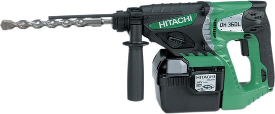 Hitachi batterij boorhamer SDS - 36 Volt - DH36dl(2SLRK) - 93222648 | bol