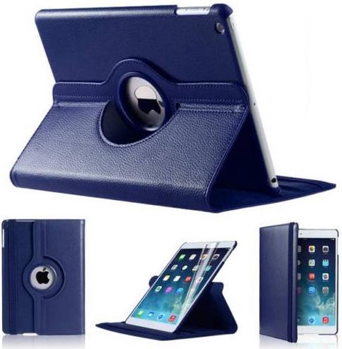 Apple iPad Air (iPad 5) 360 Rotating Case Hoesje Marine Blauw