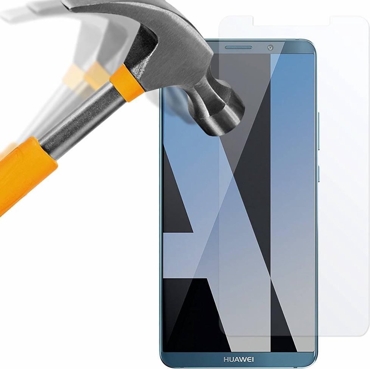 Tempered Glass / Glazen Screenprotector Geschikt voor Huawei Mate 10