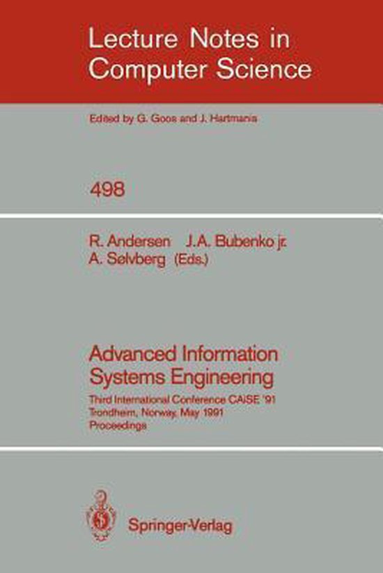 Advanced Information Systems Engineering | 9783540540595 | Rudolf ...