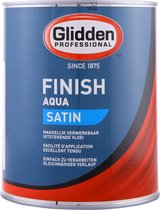 Glidden Aqua Finish Satin Wit - Acryl - 2,5 Liter