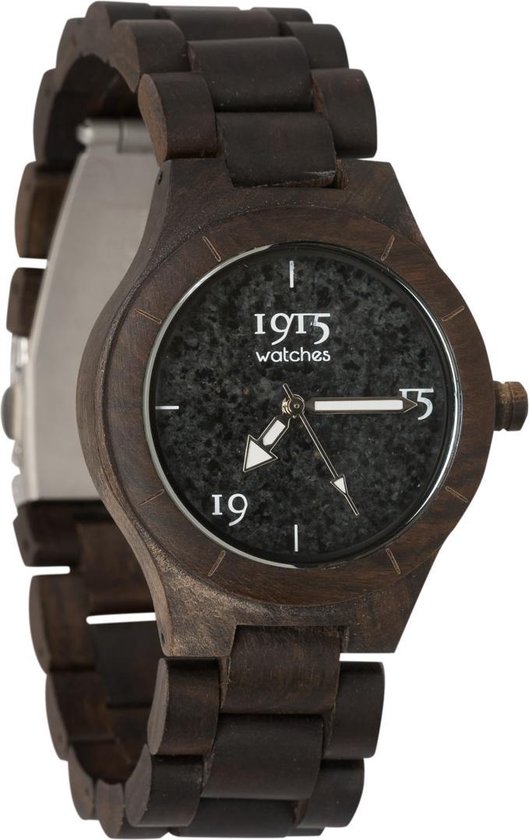 1915 watches lady elegance grey stone | Houten horloge dames | Woodwatch