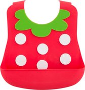 Dotz Kids slabbetje - silicone Strawberry - 6 maanden tot 3 jaar