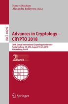 Lecture Notes in Computer Science 10992 - Advances in Cryptology – CRYPTO 2018