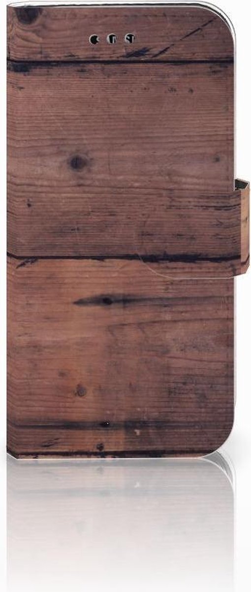 Boekhoesje voor Samsung Galaxy A3 2017 Book Style Case Old Wood