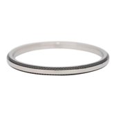 iXXXi Jewelry Vulring 2mm Double Gear zilverkleurig en zwart - maat 20
