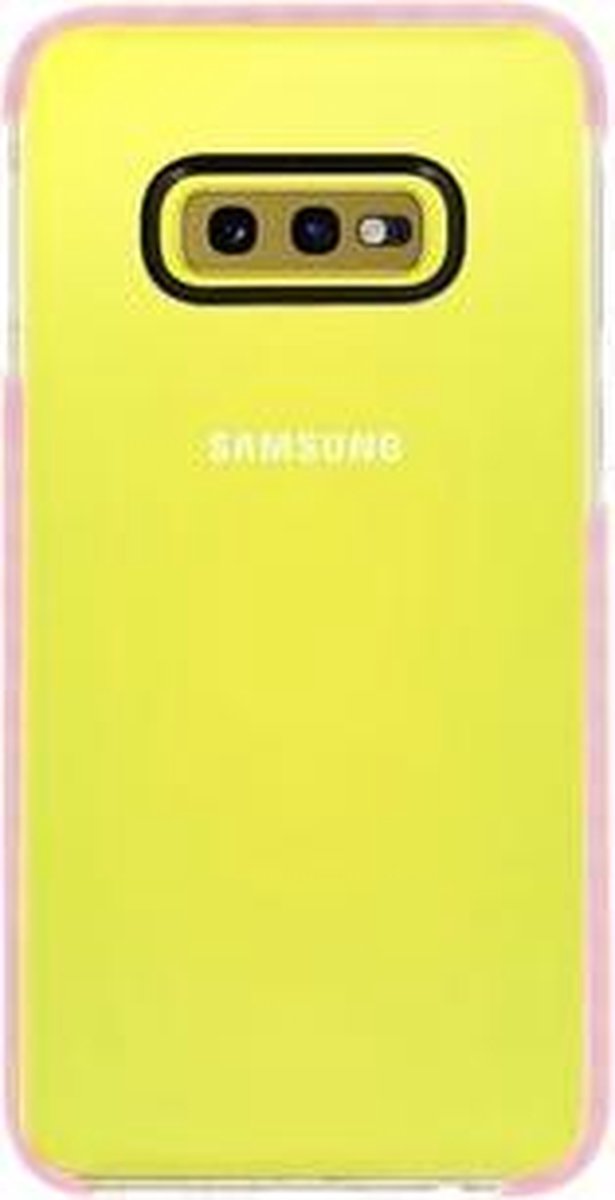 Armor TPU Hoesje - Hoesje Geschikt voor Samsung Galaxy S10e Transparant / Roze