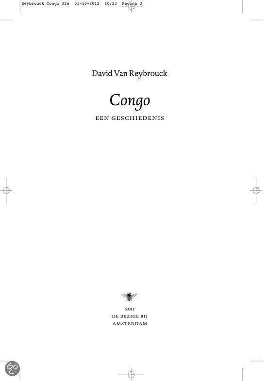 Page de titre du livre 'Congo'.
