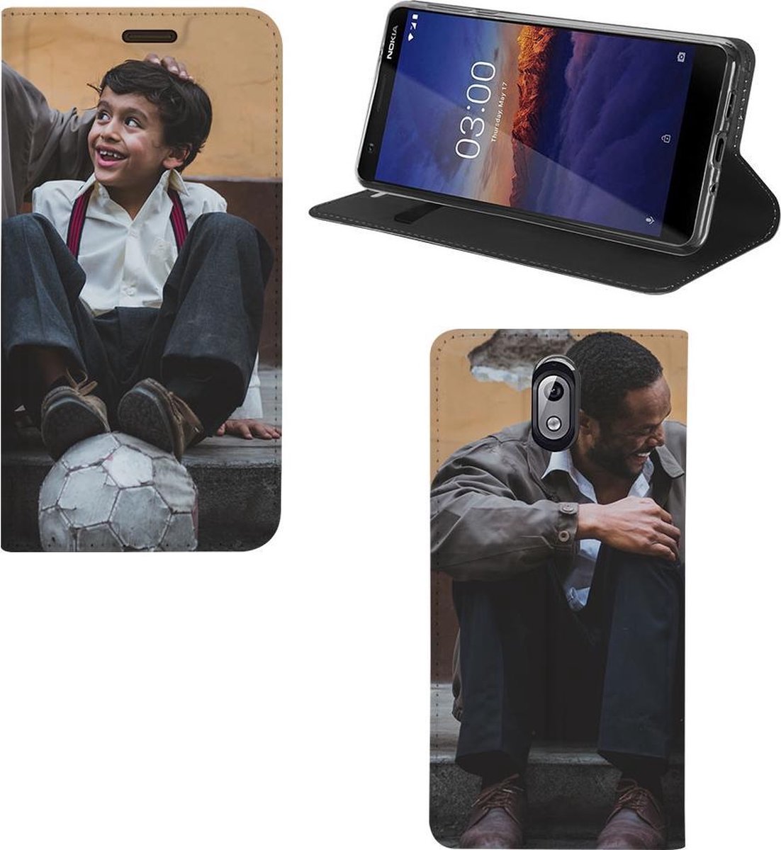 Nokia 3.1 Standcase Hoesje Maken met Foto