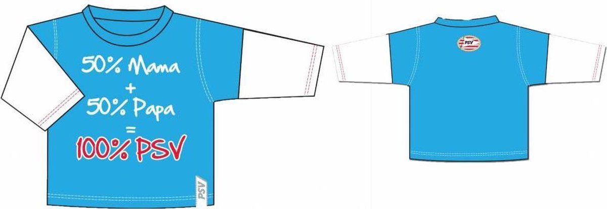 PSV Longsleeve - Baby - Maat 98-104 - Blauw
