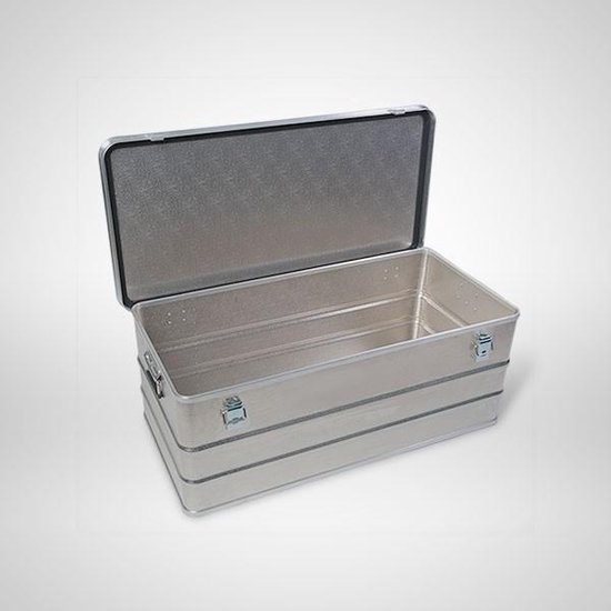 Wildbak met deksel - Opbergbox aluminium - Transportbak – Opbergbox – bak -... | bol.com
