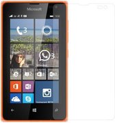 1+1 Gratis Actie Tempered Glas Screen Protector Doorzichtig 2.5D 9H (0.3mm) Microsoft Lumia 435 en 532
