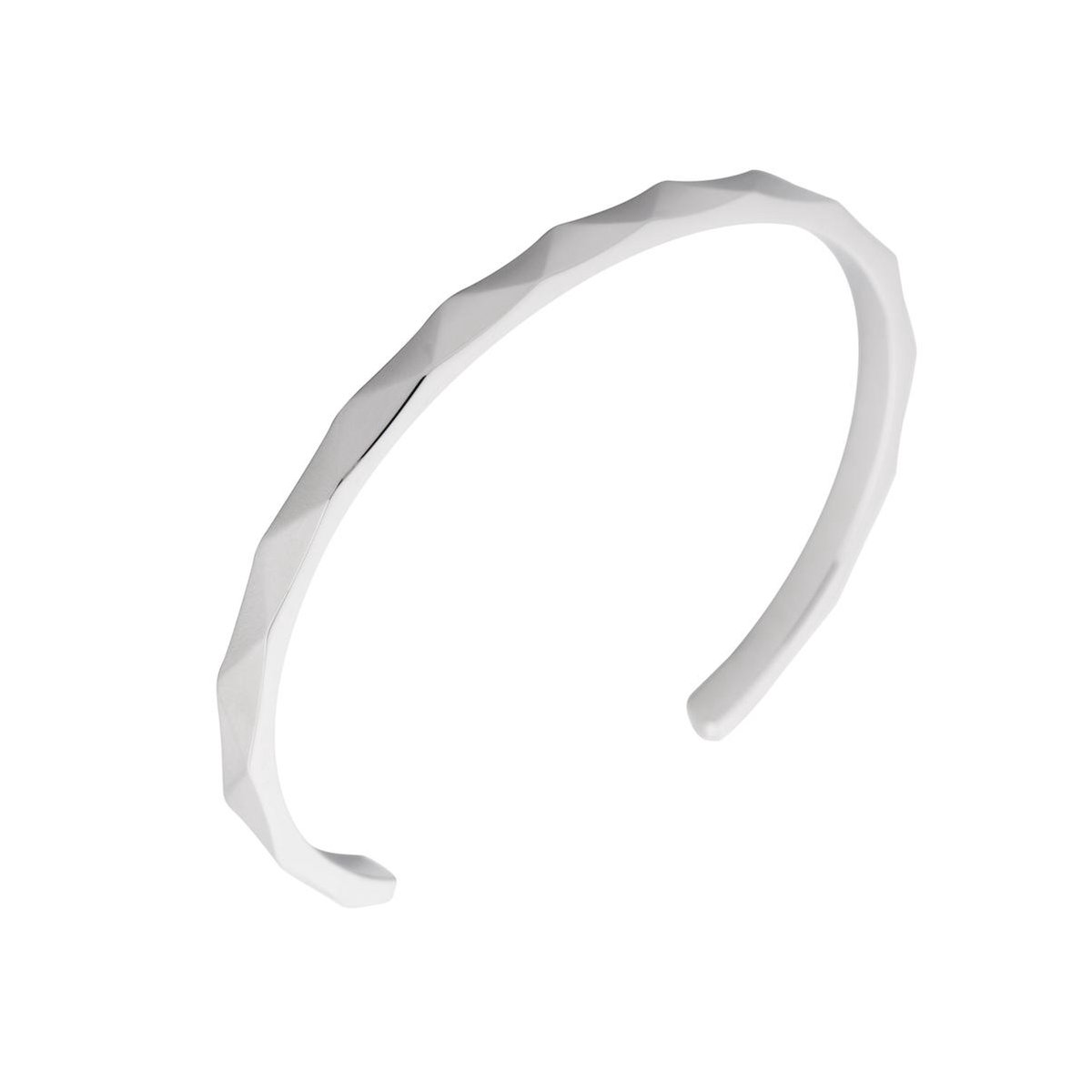 Melano friends Jessica facet armband - Zilverkleurig - Dames - Maat Medium