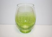 Sia Bloemenvaas Glas Lime Groen  D 13 cm H 17.5cm