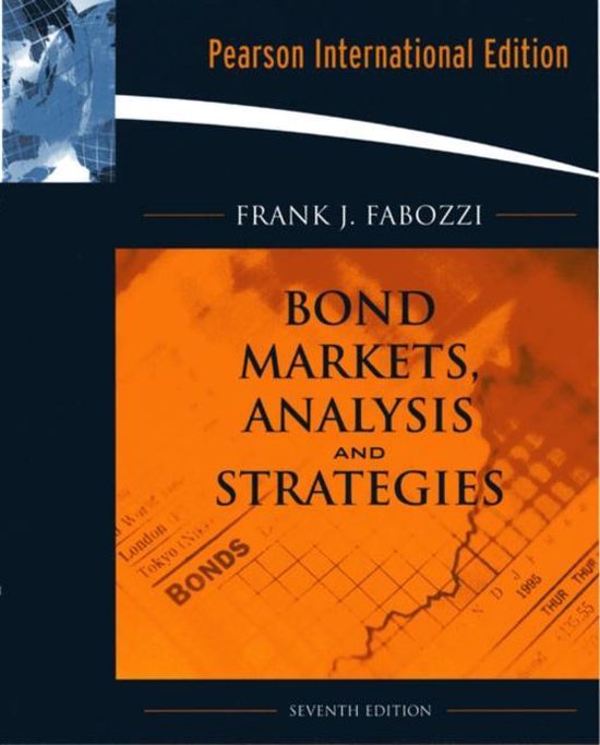 Bond Markets, Analysis, And Strategies - cover