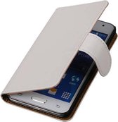 Bookstyle Wallet Case Hoesje voor Galaxy Core II G355H Wit