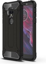 Motorola Moto E5 Plus Hoesje - Armor Hybrid  - Zwart