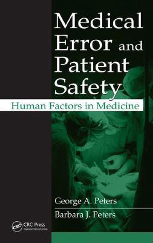 Medical Error and Patient Safety - cover