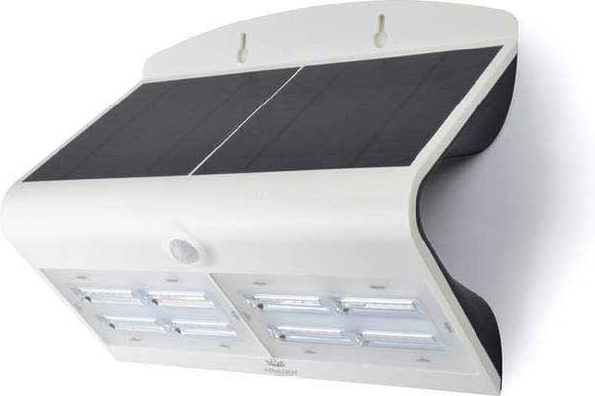 O Daddy - Luxe LED Solar Wandlamp met bewegingsmelder 'Capella' Wit