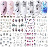 40 velletjes 3d nagelstickers / nail art / diverse motiefjes