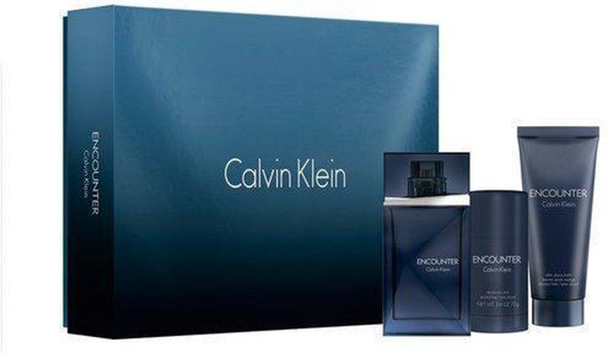 Calvin Klein - Encounter set Eau de Toilette 100ml + 100ml aftershavebalm + Deo Stick 75ml - Gifts ml
