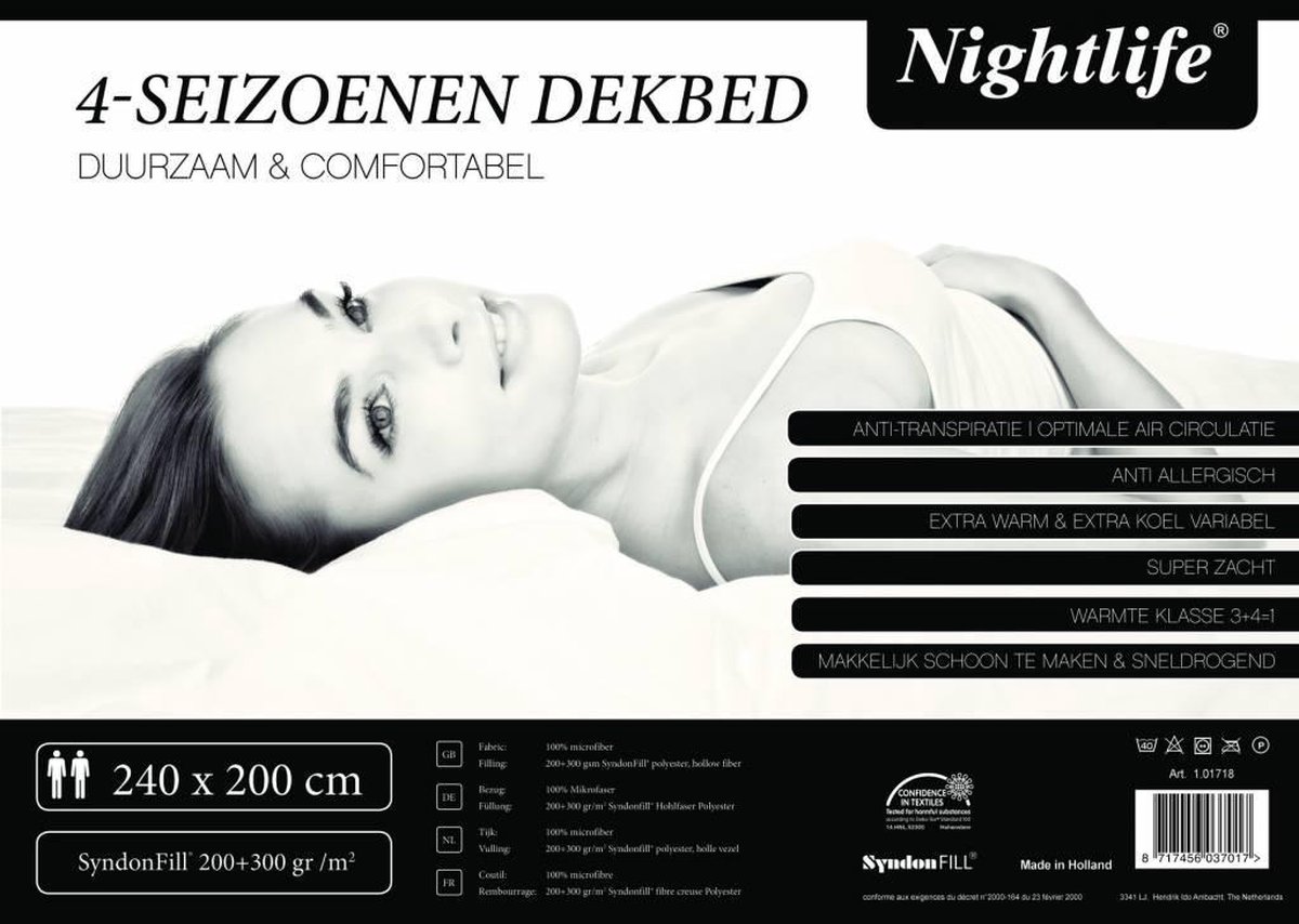 Nightlife Wake Up Dekbed Hotel Wake Up 4 seizoenen - 240x220 | bol