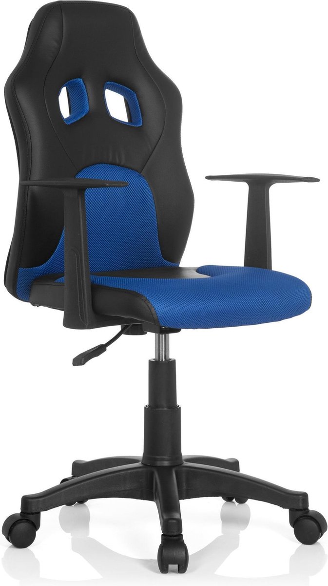 hjh office Kiddy Teen Racer - Bureaustoel - Kinder - Zwart / blauw