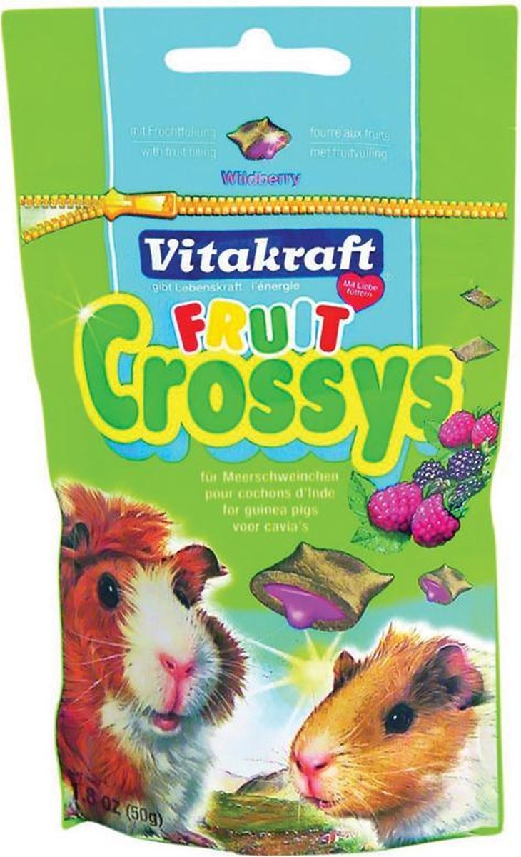 Vitakraft Fruit Crossys Bosbes Cavia 50g - Vitakraft