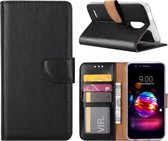 Xssive Hoesje voor LG K10 2018 - Book Case - geschikt voor 3 pasjes - Zwart