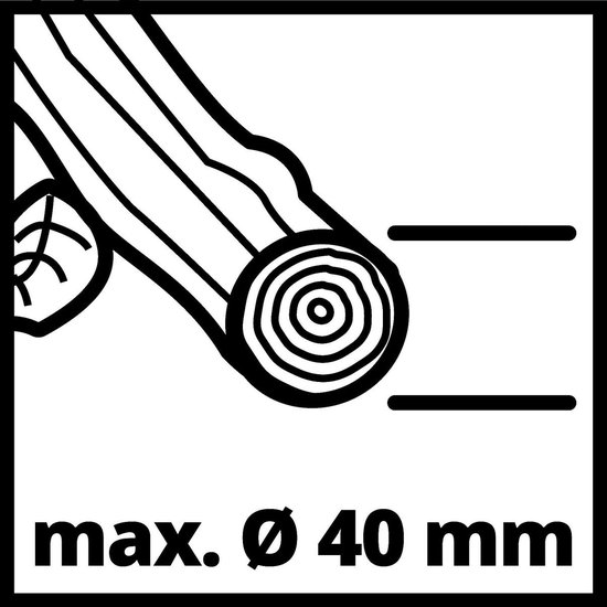 Einhell Elektrische Hakselaar GC-KS 2540 - 2500 W - Max. takdikte: Ø40 mm - 2 omkeerbare messen van speciaal staal - Incl. praktische aanduwstok van Einhell — afbeelding 5