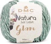 D.M.C. Natura Glam lichtgroen 20 Just Cotton PAK MET 10 BOLLEN a 50 GRAM.