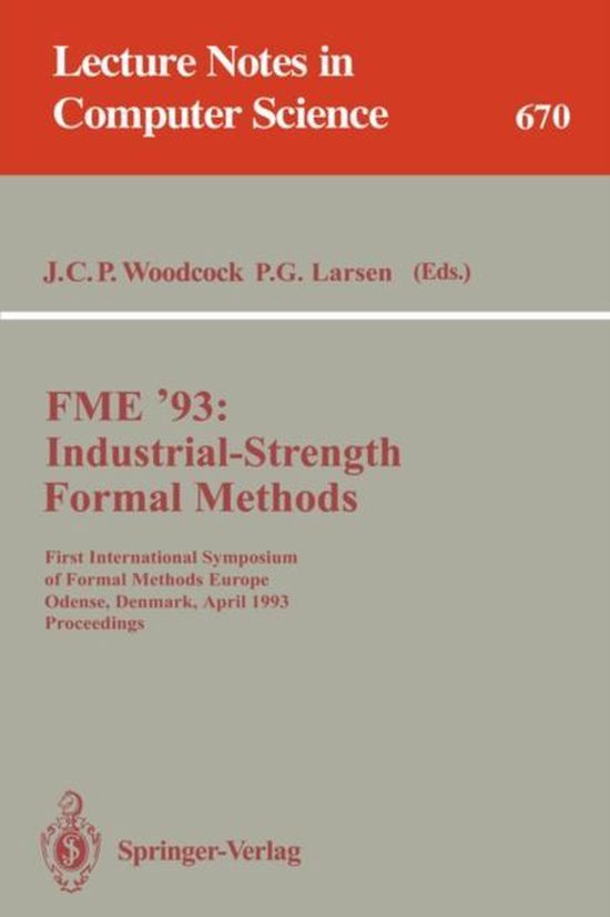 FME '93: Industrial-Strength Formal Methods - cover