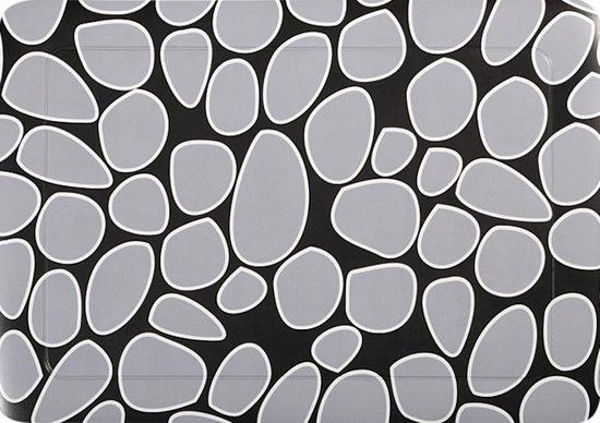 Uitwerpselen grip Cursus Luxe afwasbare placemat - Rechthoekig 30 cm x 40 cm - Leuke Tekeningen -  Stones -... | bol.com