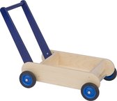 Houten Blokkenwagen - Blauw