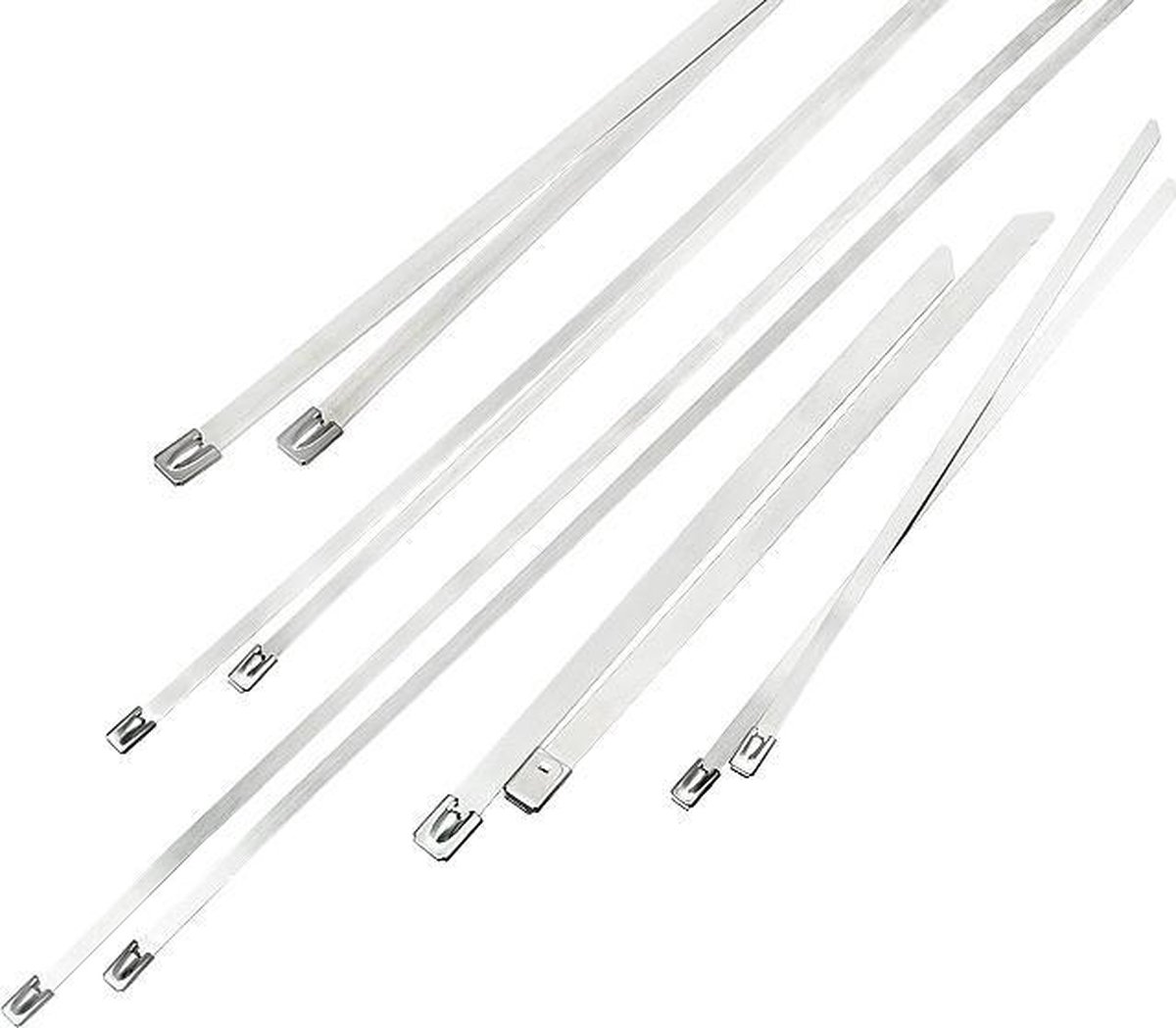 Metalen RVS Tie Wrap - 4,6 x 600 mm - 100 stuks