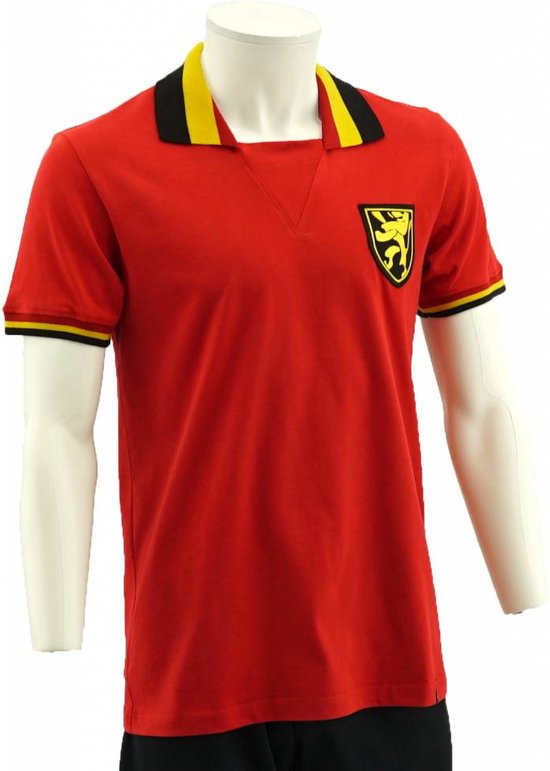 Belgium 1960's Retro Football Shirt Red
