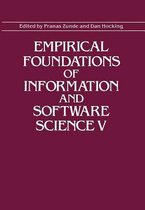 Empirical Foundations of Information and Software Science V