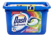 Dash Wasmiddel pods 3in1 Stralende Kleuren 17 pods