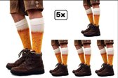 5x Paar Bier sokken maat 43/46