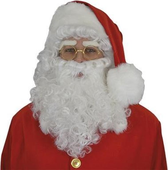 Ik was verrast weekend Geleerde Kerstman set baard en pruik wit | bol.com