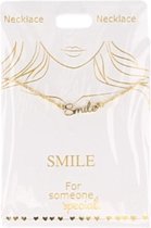 Ketting Smile, gold plated