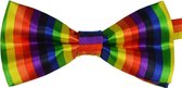 Vlinderstrik Regenboog - Verticale gekleurde strepen vlinderdasje - Rainbow Pride Bow Tie