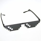 Bit pixel, thug life bril, met 6 pixels zwart