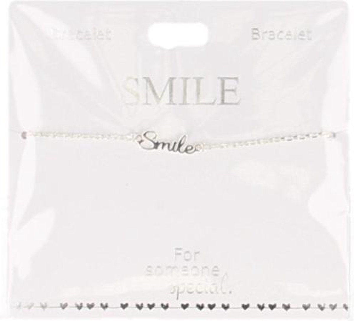 Armband Smile, silver plated